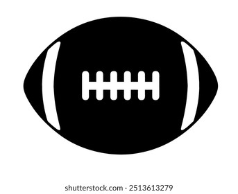 American football ball icon. American football ball cartoon vector illustration. American football ball on a white background.