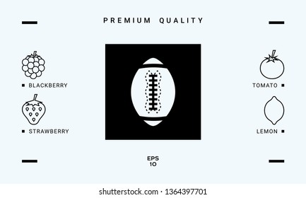 American Football Ball icon. Graphic elements for your design
