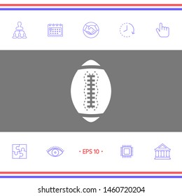 American Football Ball icon. Graphic elements for your design