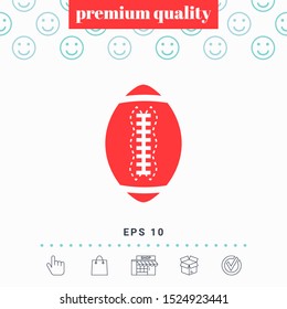 American Football Ball icon. Graphic elements for your design
