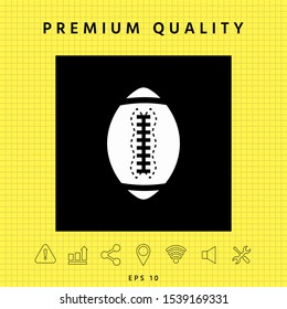 American Football Ball icon. Graphic elements for your design