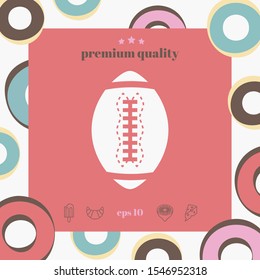 American Football Ball icon. Graphic elements for your design