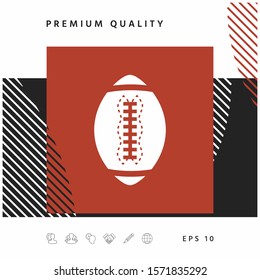 American Football Ball icon. Graphic elements for your design