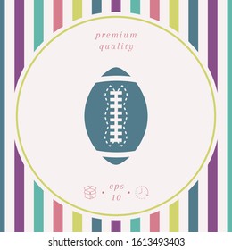 American Football Ball icon. Graphic elements for your design