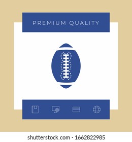 American Football Ball icon. Graphic elements for your design