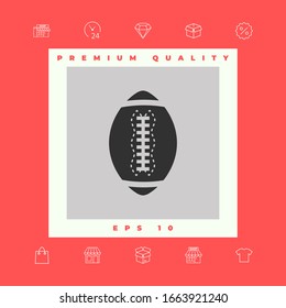 American Football Ball icon. Graphic elements for your design