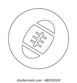 American Football ball icon Illustration design