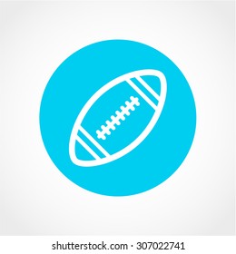 American football ball Icon Isolated on White Background