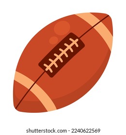 american football ball icon on white background