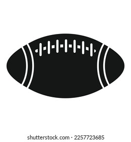 American football ball icon simple vector. Sport school. Room equipment