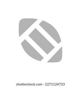 American football ball icon, vector illustration