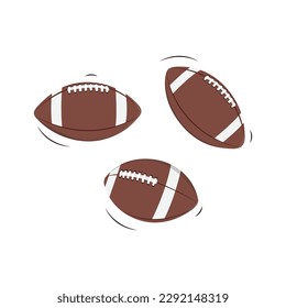 American Football Ball Icon Vector Design.