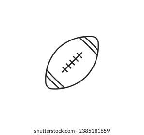 American football ball icon. Vector illustration.