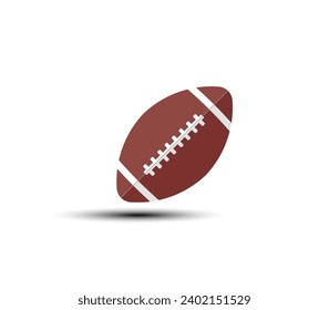 American football ball icon. Vector illustration.