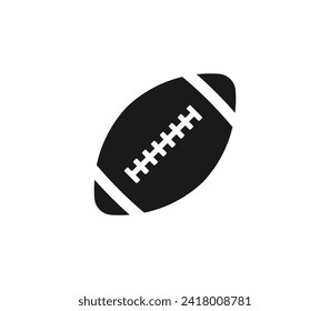 American football ball icon. Vector illustration.