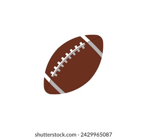 American football ball icon. Vector illustration.