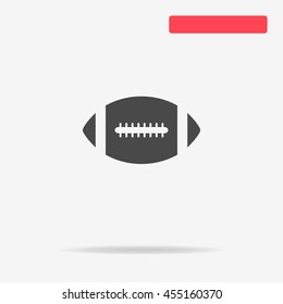 American football ball icon. Vector concept illustration for design.