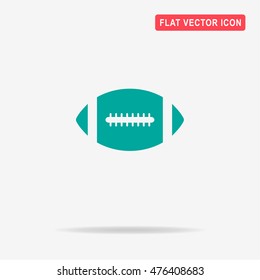 American football ball icon. Vector concept illustration for design.