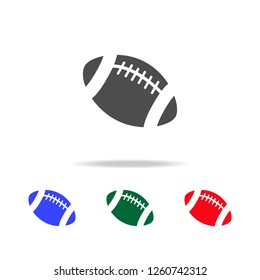 American football ball  icons. Elements of sport element in multi colored icons. Premium quality graphic design icon. Simple icon for websites, web design, mobile app, info graphic