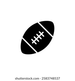 American football ball icon.vector flat black simple illustration for web and app..eps