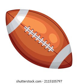 american football ball illustration over white