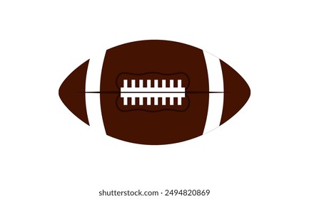 American Football ball isolated on a white background
