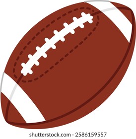 The American football ball isolated on white background