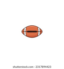 American football ball isolated vector graphics
