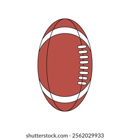 American Football Ball Line design vextor