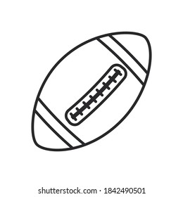 American football ball line outline icon