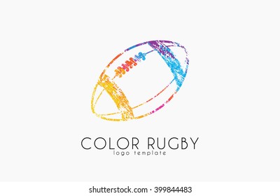 American football ball. football ball. Ball logo.