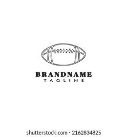 american football ball logo icon design template modern vector illustration