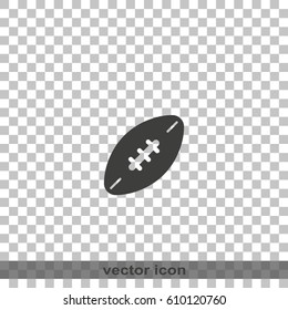 American football ball. Rugby ball illustration.