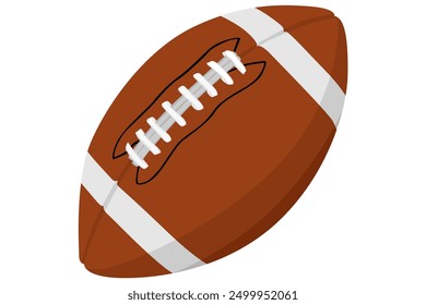 American Football Ball or Rugby Ball Vector