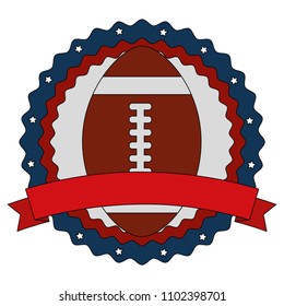 american football ball sport emblem