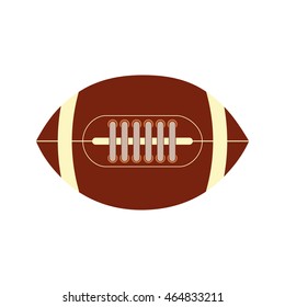 american football ball sport game icon. Isolated and flat illustration. Vector graphic