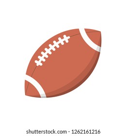 American football ball. Touchdown, match, rugby. Can be used for topics like league, game, goal