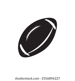 American football ball vector art illustration.