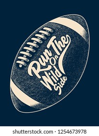 American Football Ball Vector Design For T Shirt