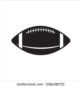 American Football Ball Vector Icon Stock Vector (Royalty Free ...