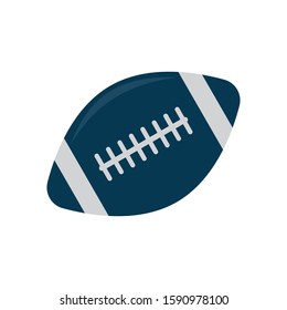 American football ball vector icon isolated on white background