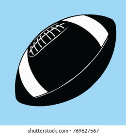 American football ball - vector icon