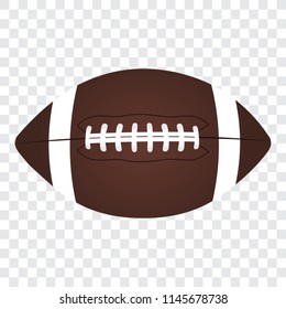 American football ball, vector illustration.