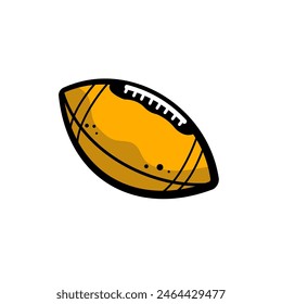 american football ball	- vector illustration