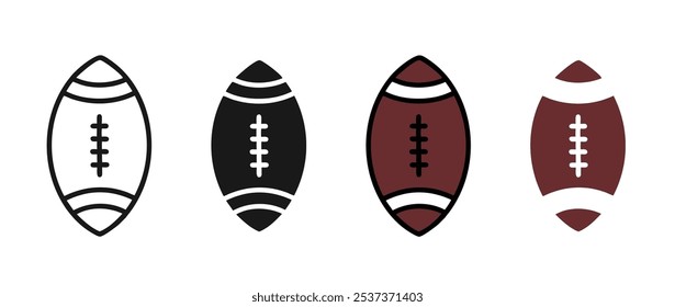 American football ball vector illustration