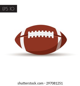 american football ball. Vector illustration.