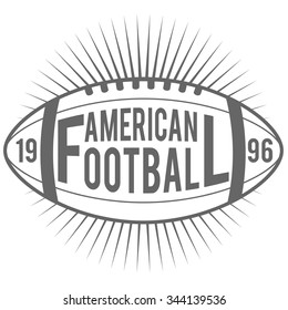 American football ball vector illustration