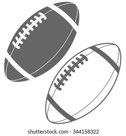 American Football ball vector illustration