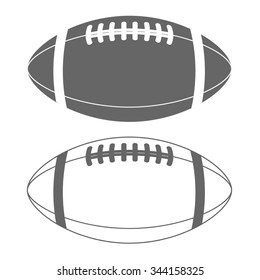 American Football ball vector illustration