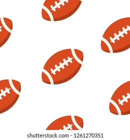 american football ball vector pattern. Sport background design.
